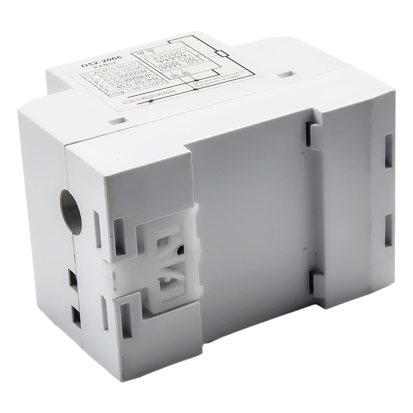High Precision 100A DIN Rail AC Meter With Integrated for current Transformer