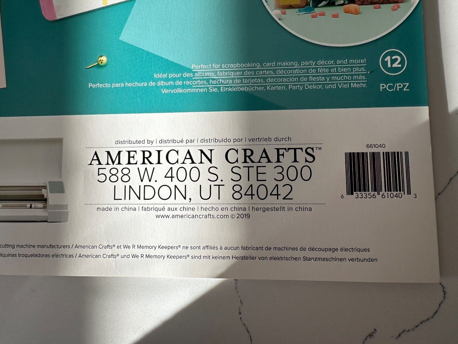 We R Memory Keepers American Crafts 12 x 12 Inch Acetate Pad 12 Sheets Scrapbook
