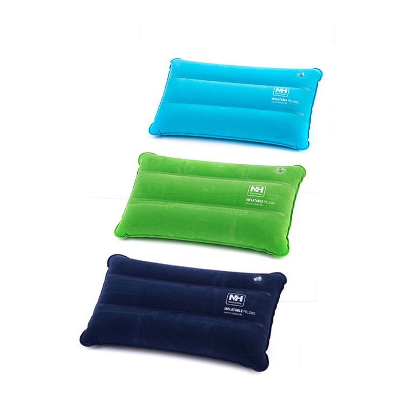Camping Pillow Inflatable Fabric Head Cushion Travel Hiking Outdoor Survival