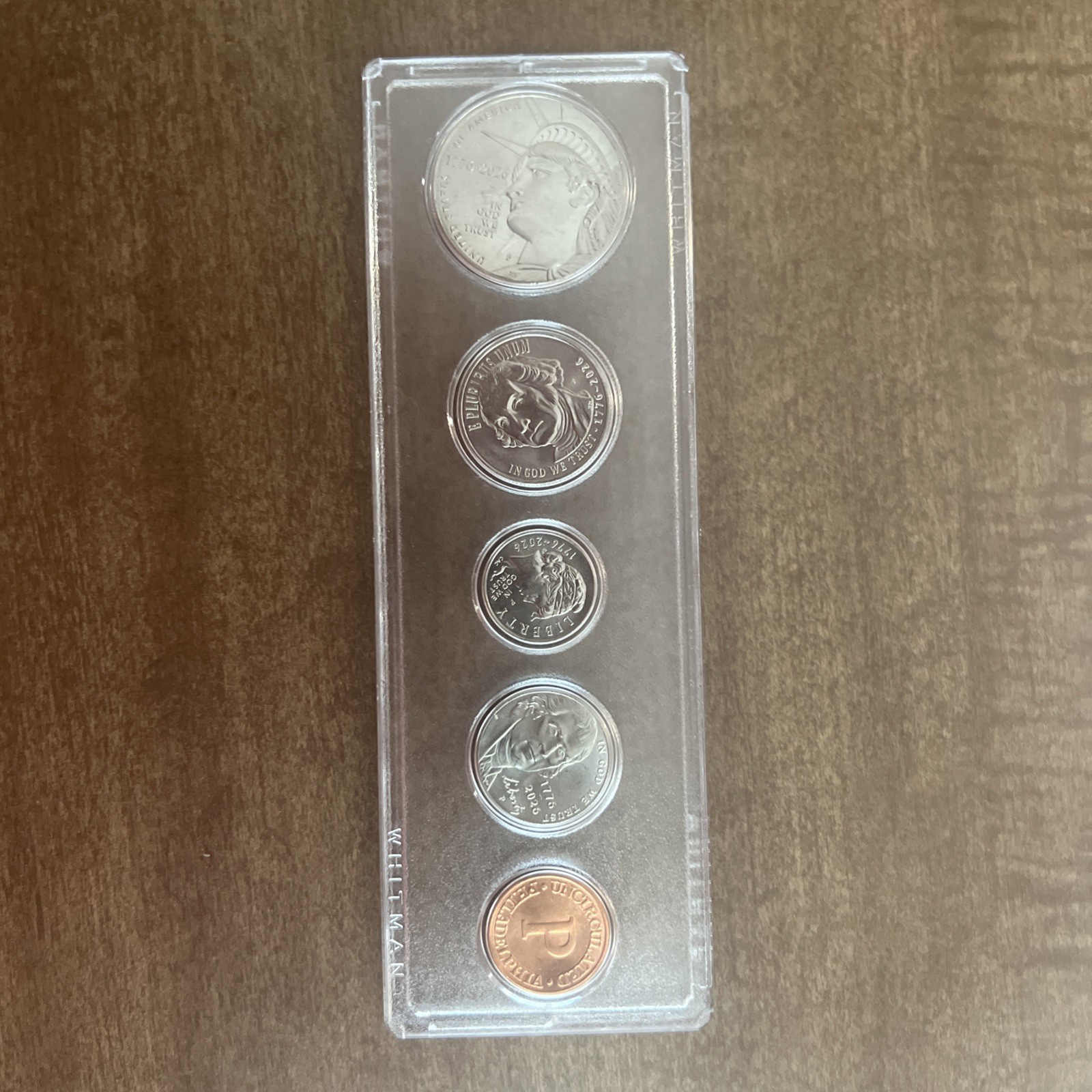 2026 Philadelphia 5 Coin Set with  Mint Treasury Coin ! Minted for 1 year only