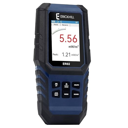 EMF Meter,3-In-1Rechargeable Digital Electromagnetic Field Radiation Detector fo