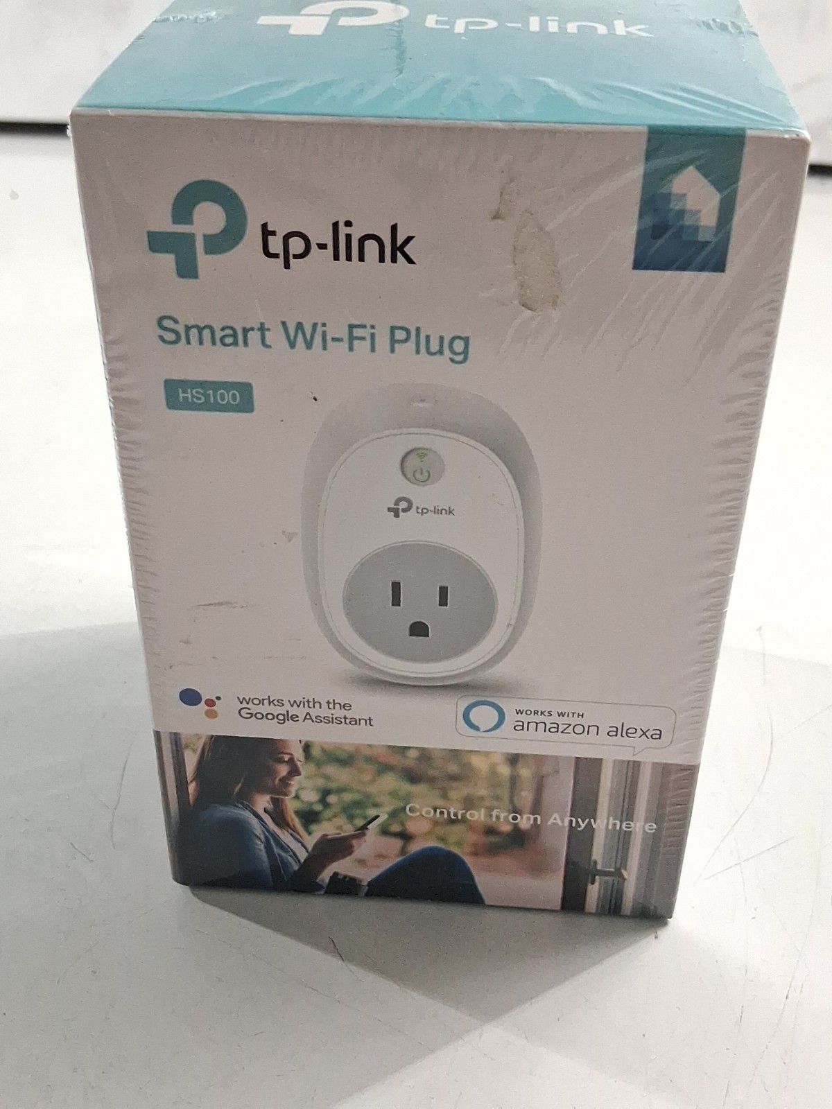 TP-Link HS100 Smart Wi-Fi Plug Kasa Outlet - Alexa & Google Assistant - New Seal