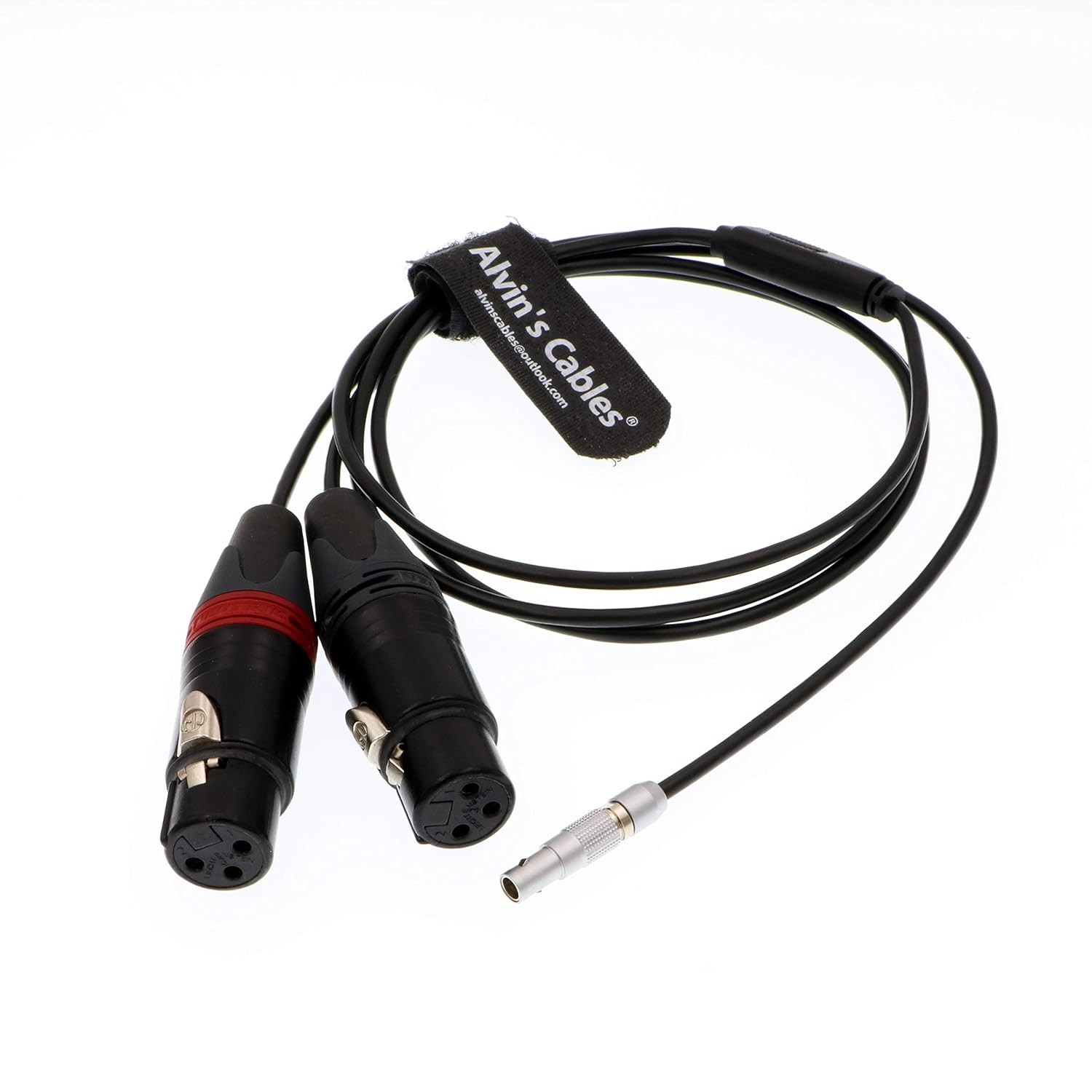 Dual XLR 3 Pin Female to 5 Pin Male Audio Input Cable for Arri Alexa Mini 70cm