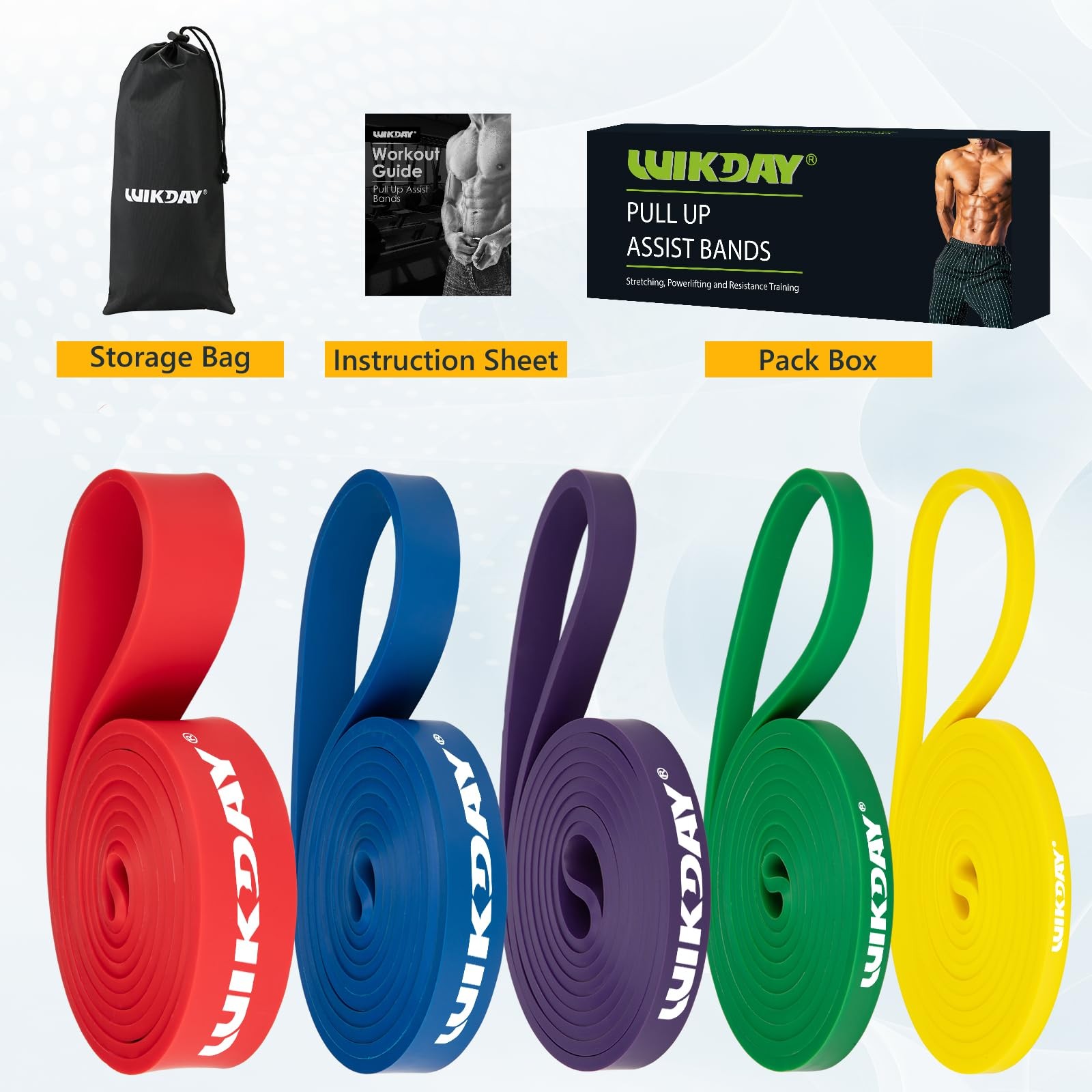 Resistance Bands for Working Out, Exercise Bands, Workout Bands, Pull Up Assi...