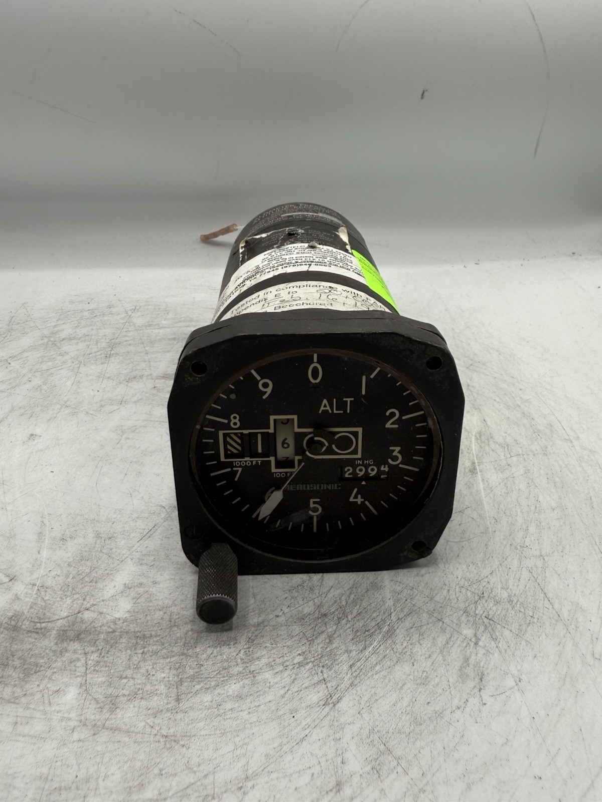 Aerosonic Altimeter Pressure Indicator P/N: 101420-11225 READ