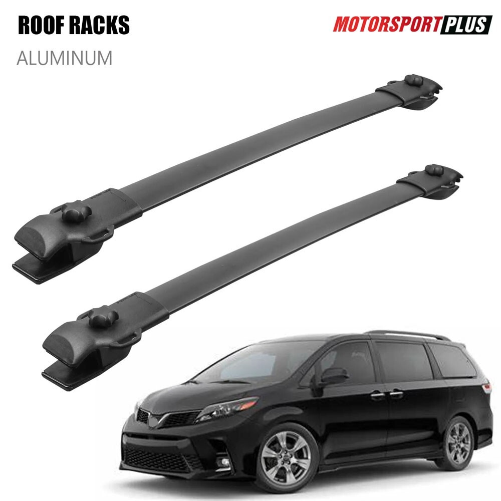 Roof Rack Rail Cross Bar Cargo Carrier For 2011-2020 Toyota Sienna Aluminum