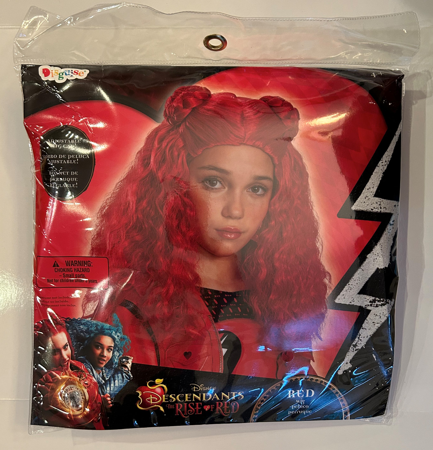 Girls Disney Descendants 4 Wig Halloween Costume Rise of Red OSFM Kids NWT NEW