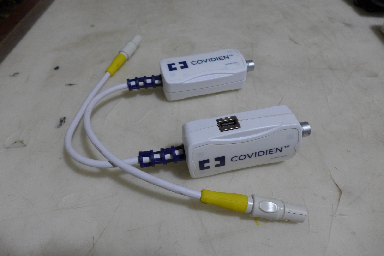 L69 COVIDIEN GR103897 REGIONAL SATURATION MONITOR INTERFACE CABLE LOT OF 2