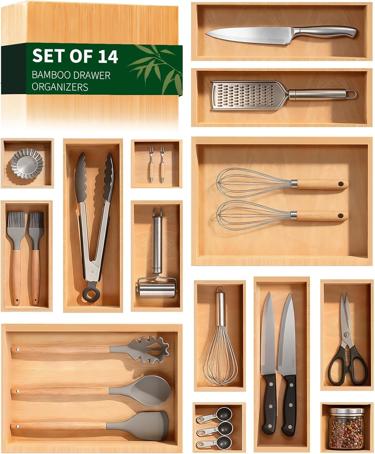Bboo Der Organizer for Kitchen Multi-pose Stora Dividers for