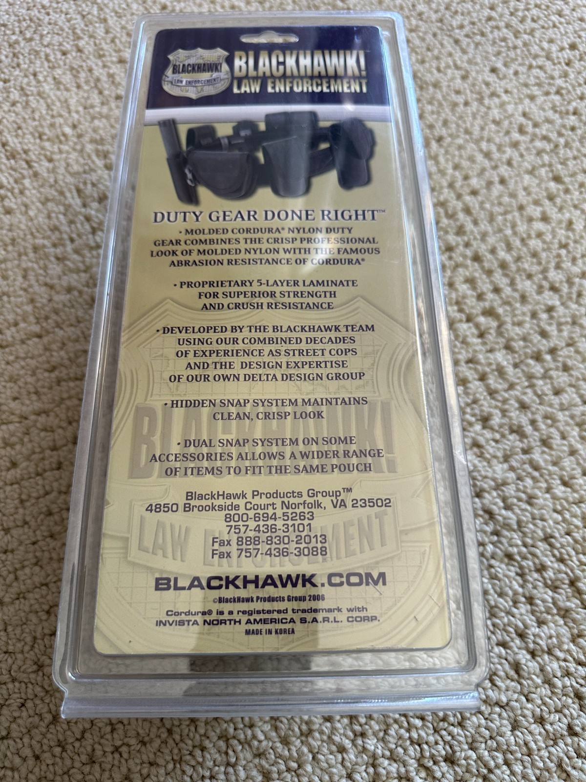 Blackhawk LE Duty Gear Radio Case Black