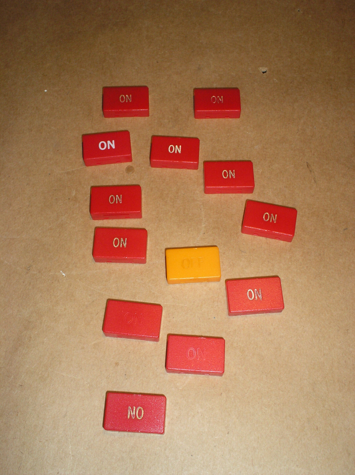 Lot of 13 Switch Caps for Broadcast Console Audio Mixer pot fader knobs switches