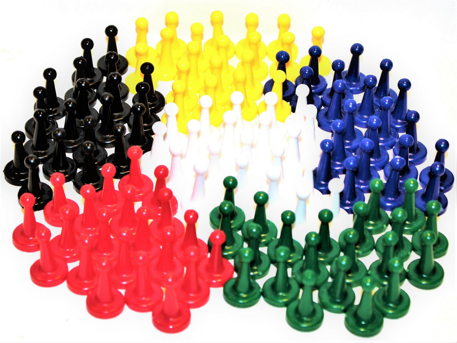 NEW Set of 120 Koplow Standard Board Game Pawns -  25mm Solid Game Pieces