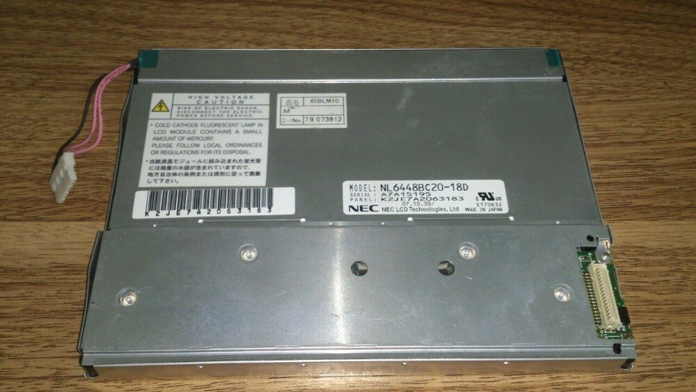 Original NL6448BC20-18D 6.5" LCD screen dispay panel for NEC 640*480+Tracking ID