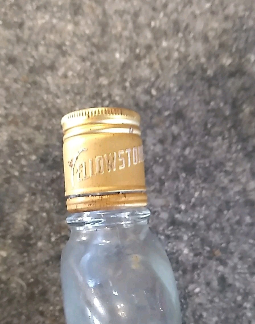 3 Vintage Liquor Bottles Empty 1/2 Pint