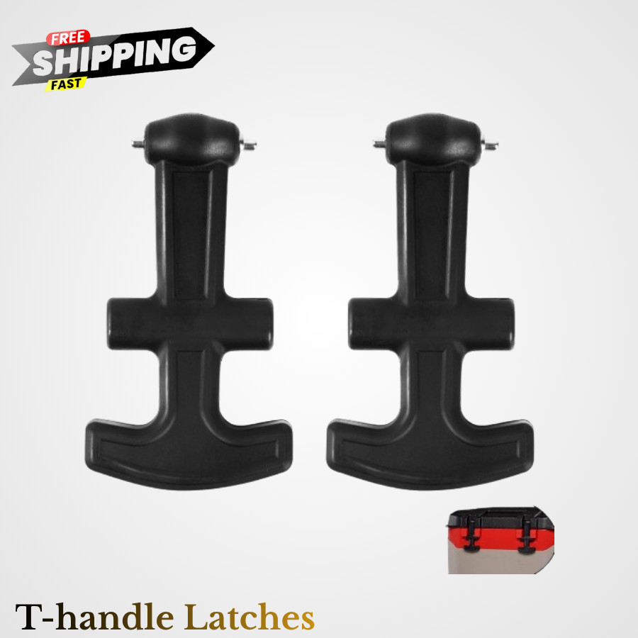 2-Pack Universal T-Latch Handle Cooler Lid Kit for BMX and Overland 25-72 Qt...