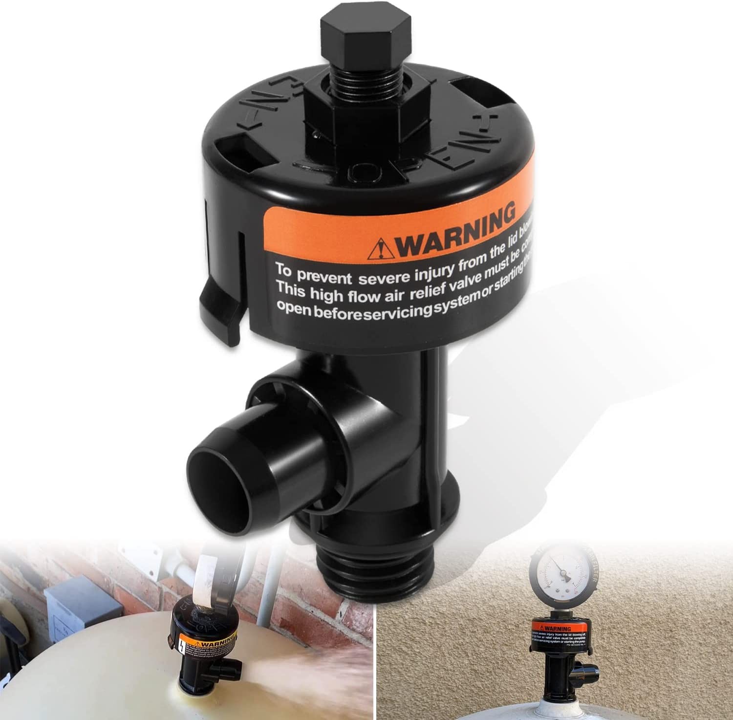 Air Pressure Release Valve Assembly - Compatible with Multiple Pool Filters☀️