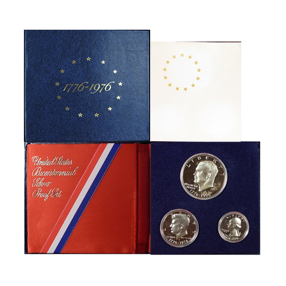 3-Coin Set - 1976-S U.S. Silver Bicentennial Proof Set Proof OGP
