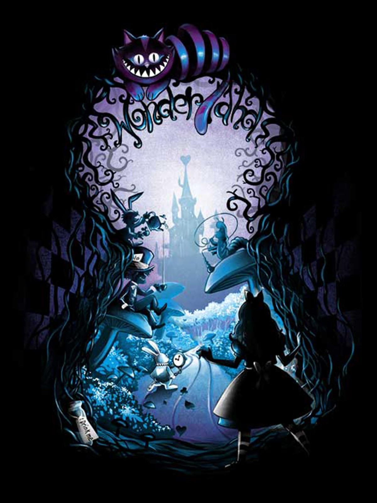 Youtheart Painting with Diamonds Alice Wonderland Diamond Art, 12"X16", AR151
