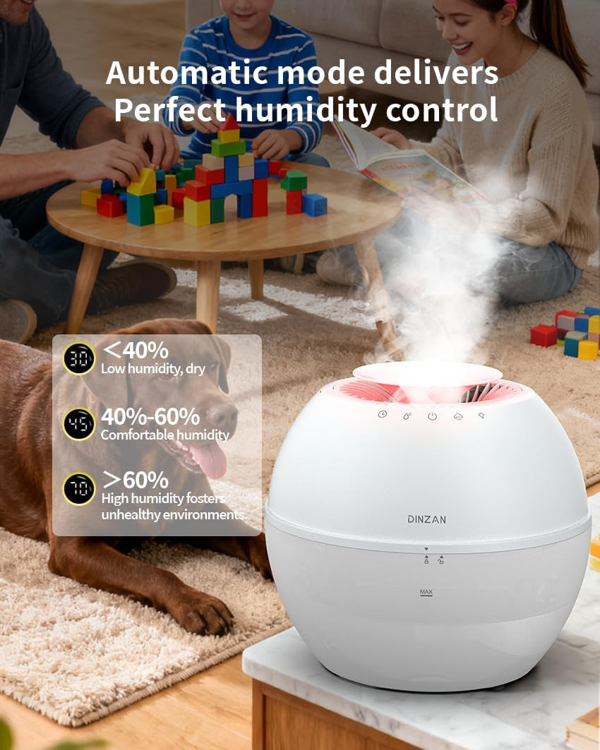 2-in-1 Humidifier & Dehumidifier with 152Oz Tank, LED & Timer Features