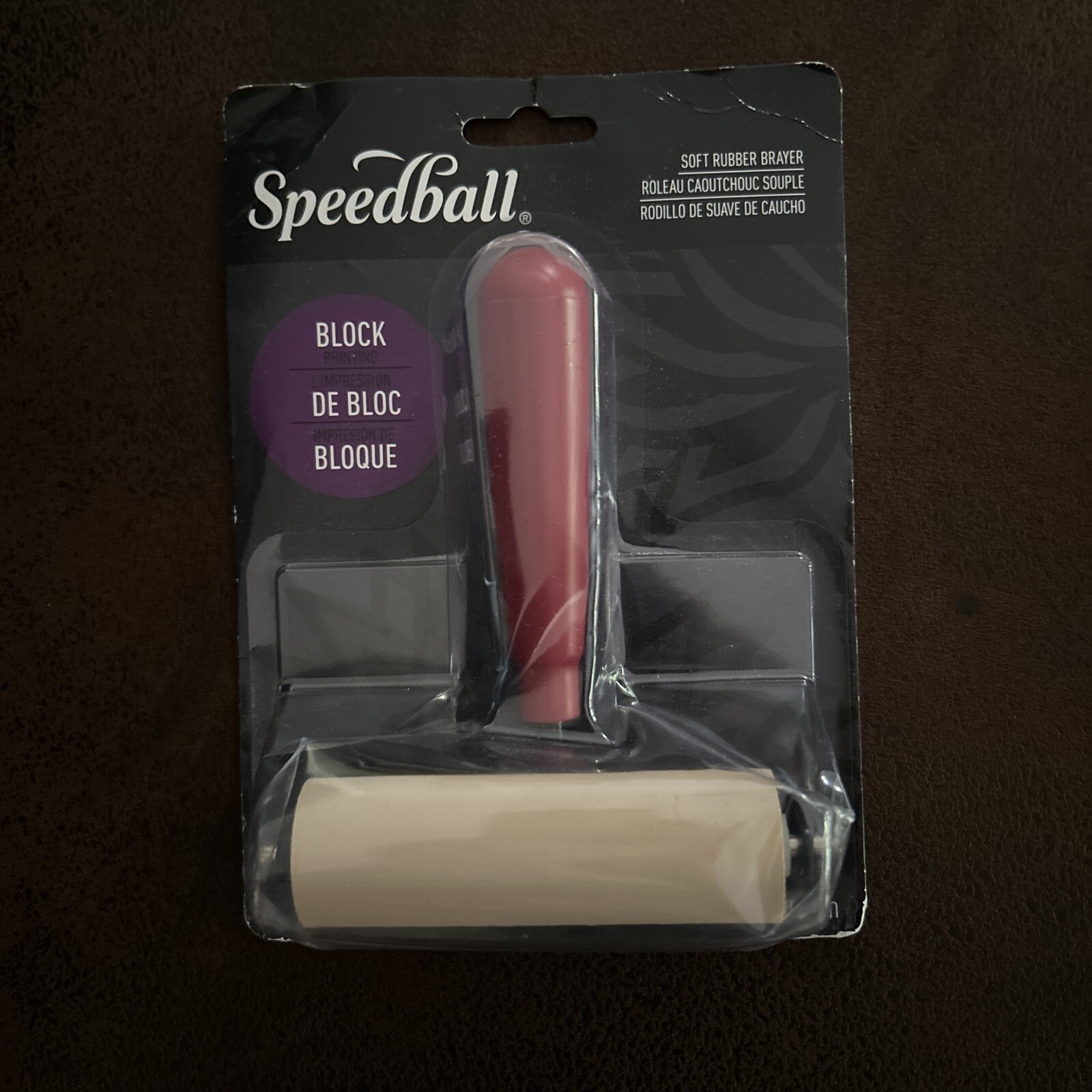 Speedball Soft Rubber Brayer 4 in for Block Printing Scrapbooking Stamping …
