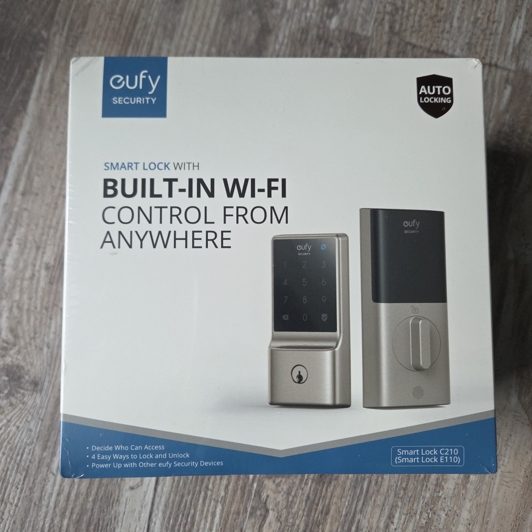 Eufy Smart Lock C210 WiFi Replacement Deadbolt Keypad App Alexa Nickel No Bridge