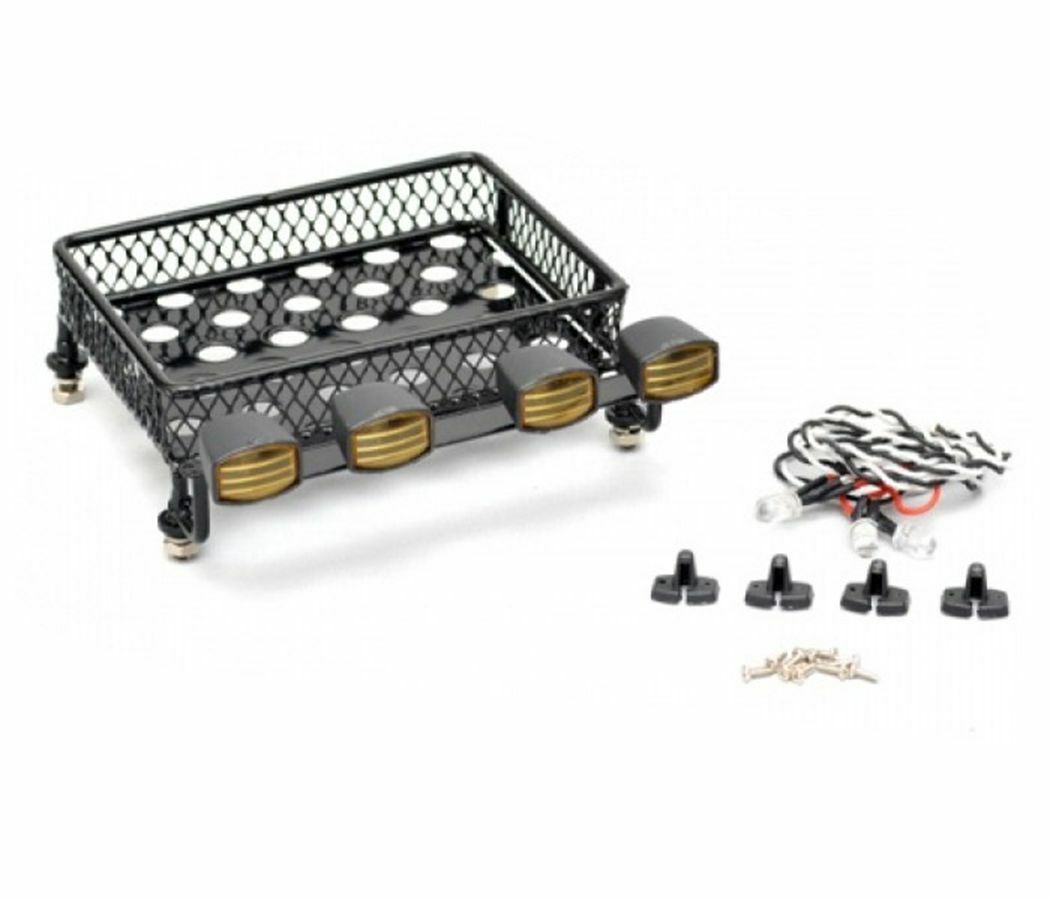 Roof Luggage Rack LED Light Set RC Part Accessories For Axial SCX10 90046 Trx4