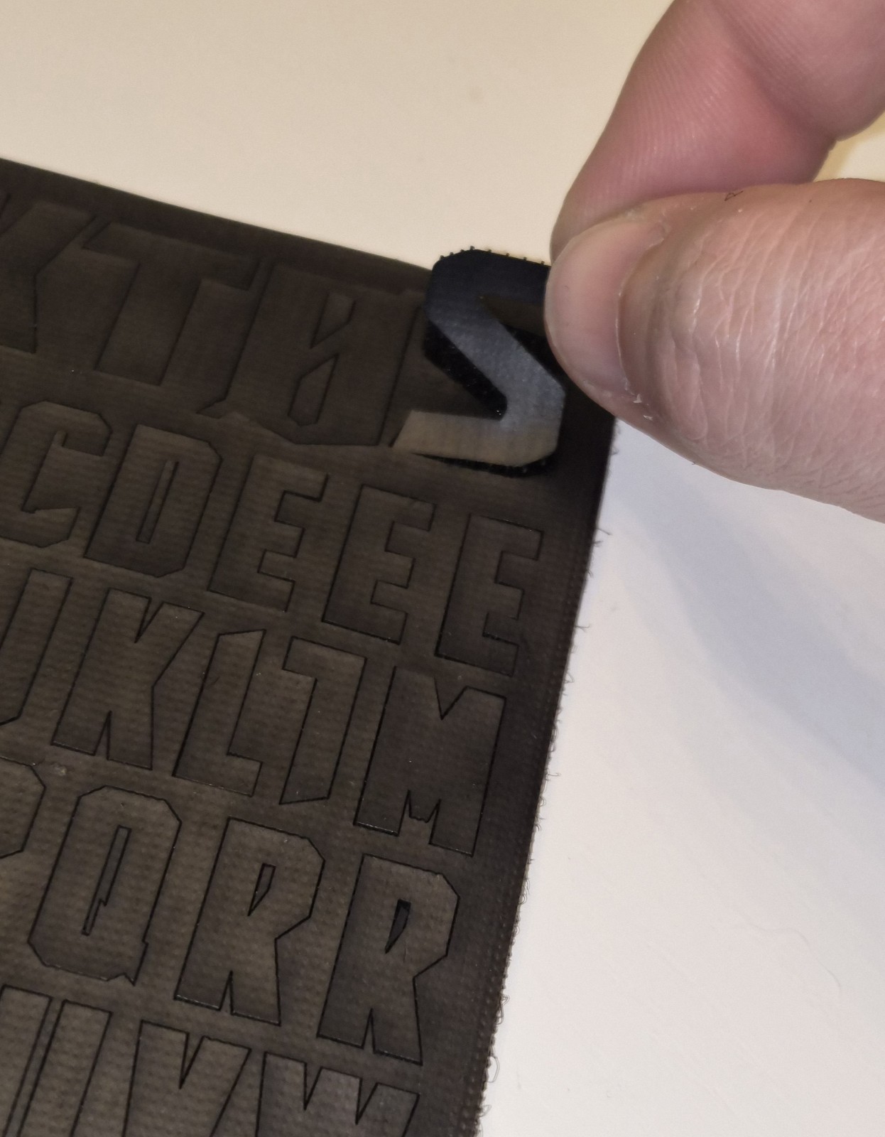 Viktos Moralphabet Tactical Vinyl Patch Letters - Hook & Loop - Black