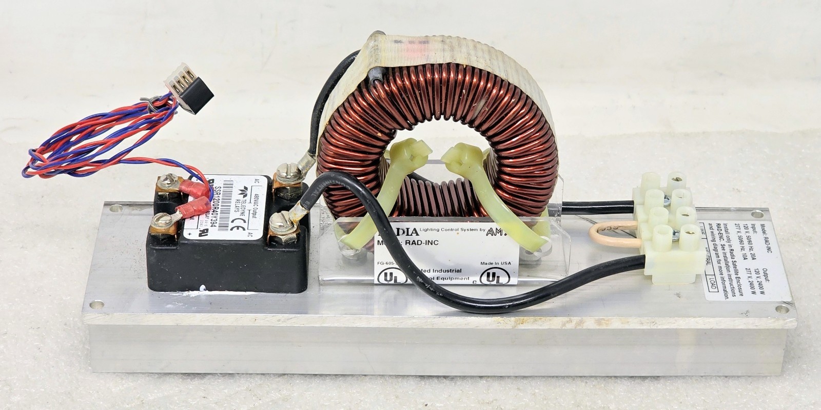 AMX RADIA Control Equipment RAD-INC, Teledine SSR1200R40Y394 Relay, Amecon 50-98