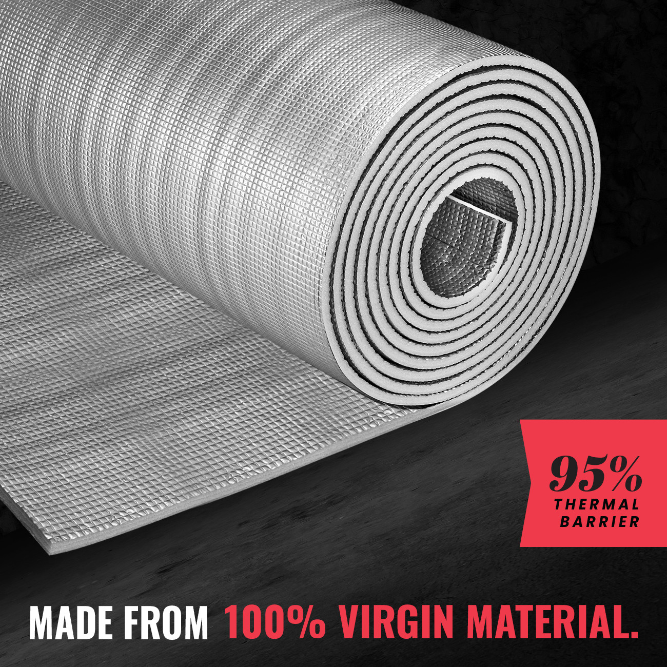 SEALTECH - 10mm Reflective Insulation roll Foam Core Radiant Barrier, Foil Wrap