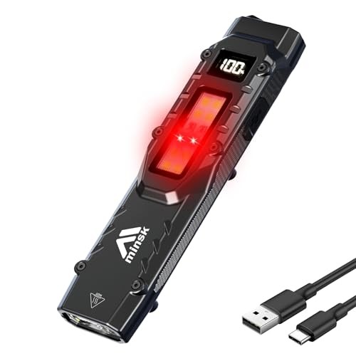EDC Tactical Flashlight, 1500 High Lumens Rechargeable LED Flashlight, DT007