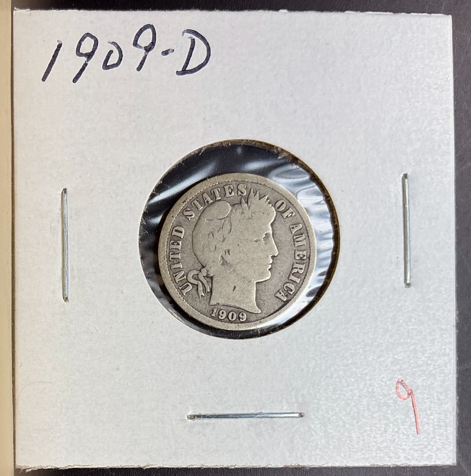 1909-D Barber Liberty Dime Denver Choice Problem Free original rare date silver