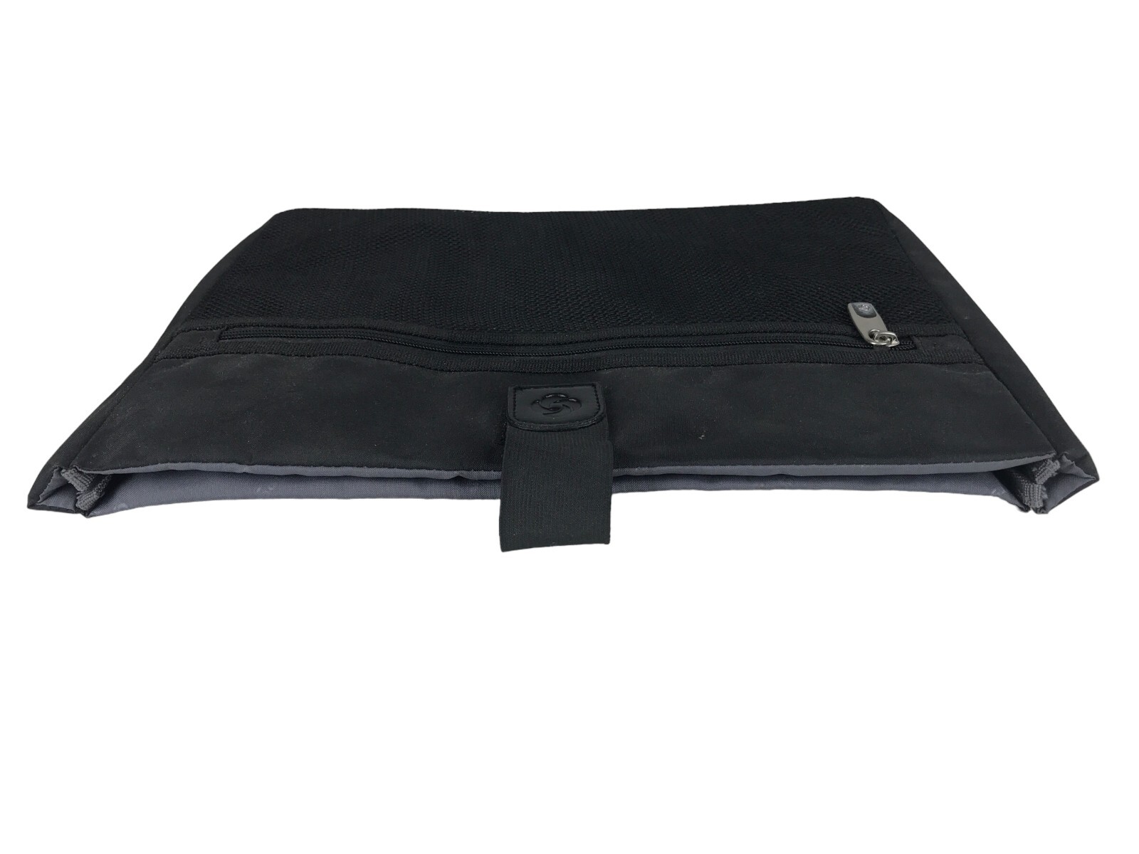 Samsonite Laptop Sleeve Case Unisex Black Outer Pockets Hook And Loop