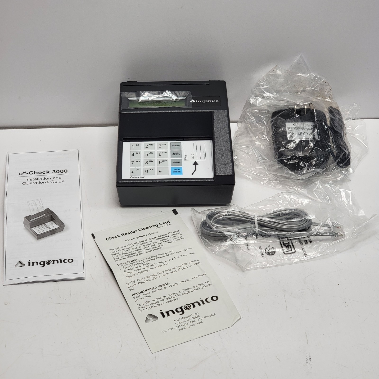 NEW - INGENICO EN-CHECK MR3000 CHECK MANAGER INTERNAL CHECK READER 3000