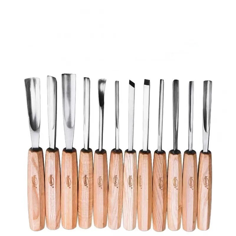 12 Piece Woodworking Carving Knife Set Wood Carving Root Carving DIY Tool Kits