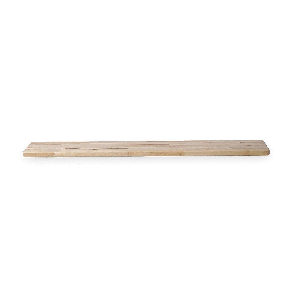 HALLOWELL MBT48 Pedestal Bench Top,Lam Maple,4ft Wide 2PGZ6