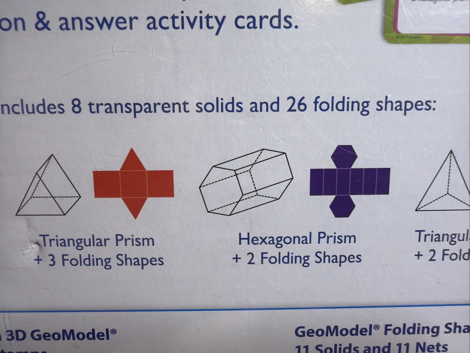 EAI Education, Geo Model, Folding Shapes, 34 Pieces Grades 3+