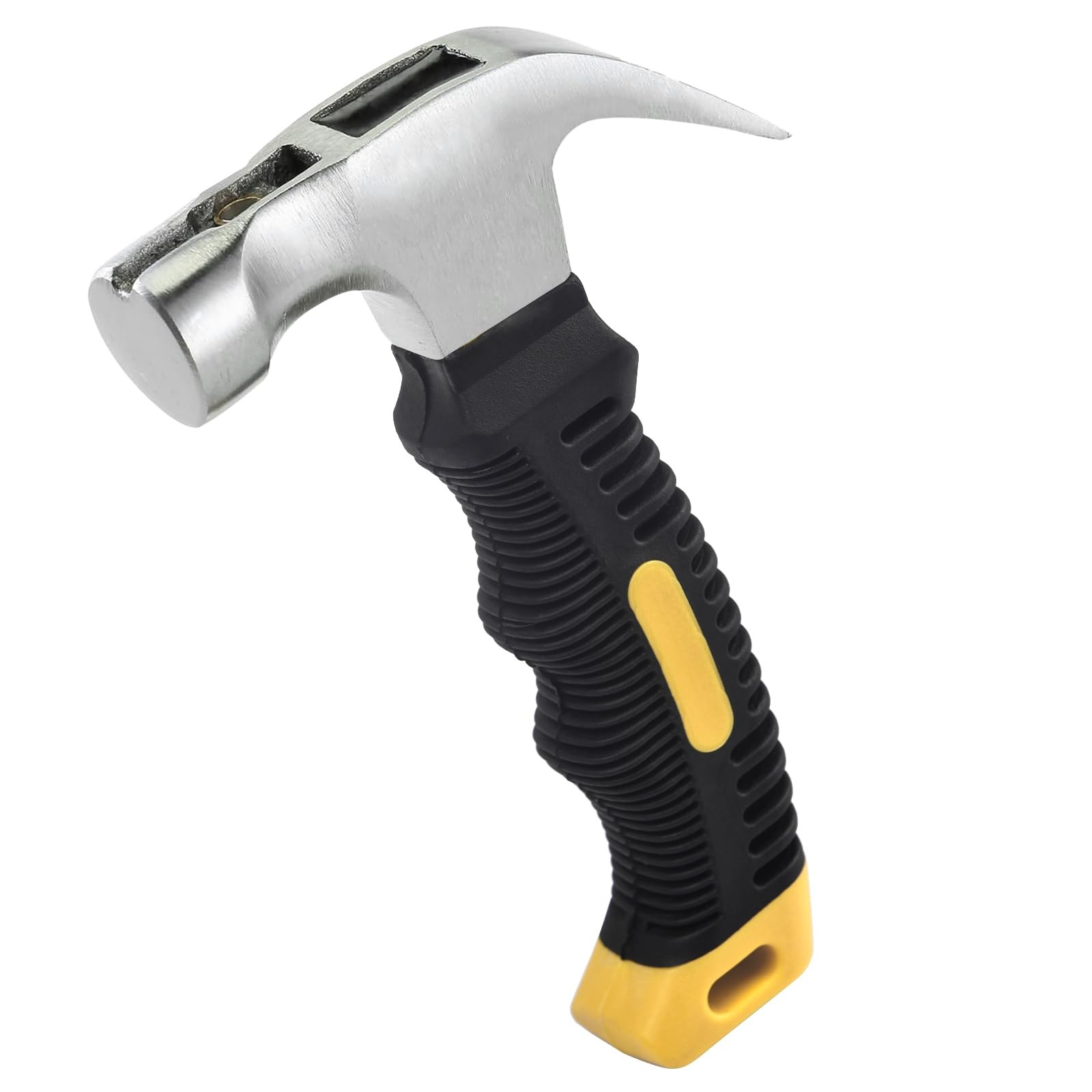 Small Claw Hammer - Mini for Women&Kids, Camping Hammer, Stubby Yellow