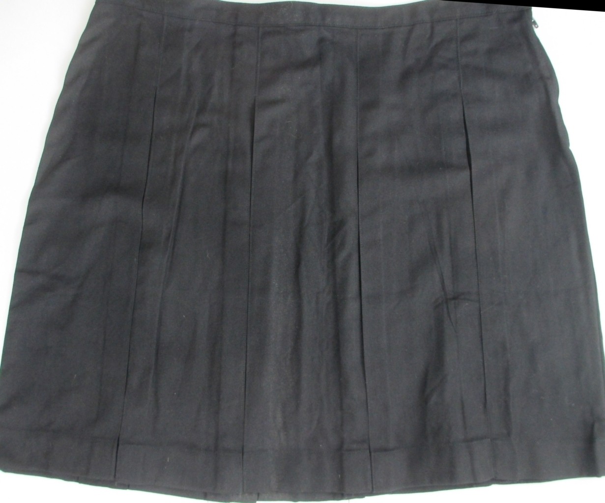 LANDS END Black School Uniform Pleated Skirt Womens 12  *NEW*
