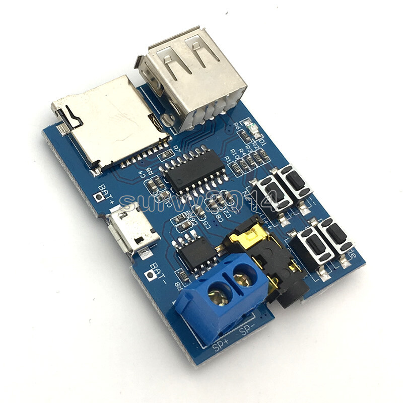 1/2/5 TF Card U Disk MP3 Format Decoder Aamplifier Decoding Audio Player Module