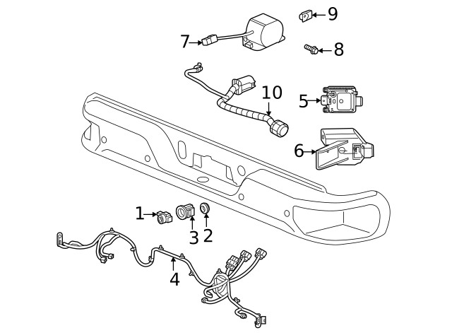 Genuine GM Driver Side Obstacle Detection Control Module 85530064