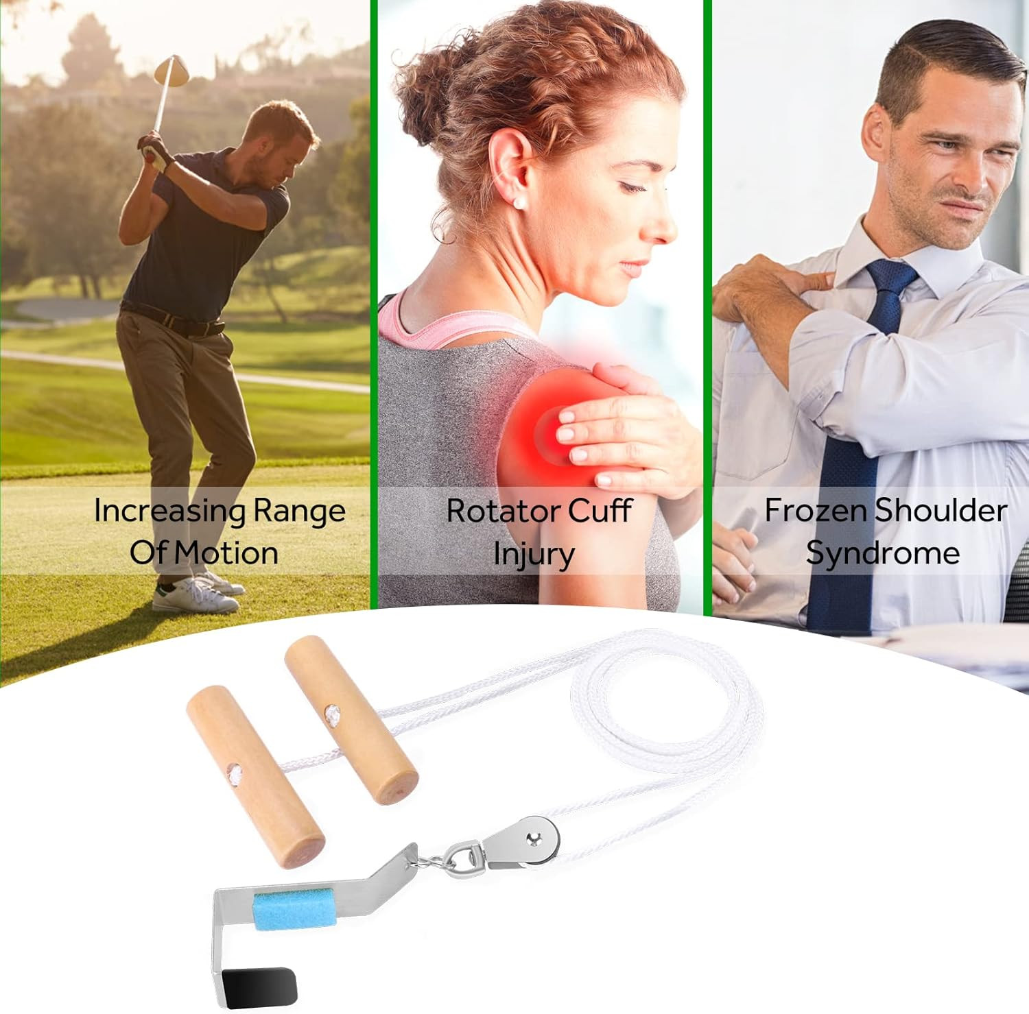 Shoulder Pulley,Over the Door Rehab Exerciser for Physical Therapy