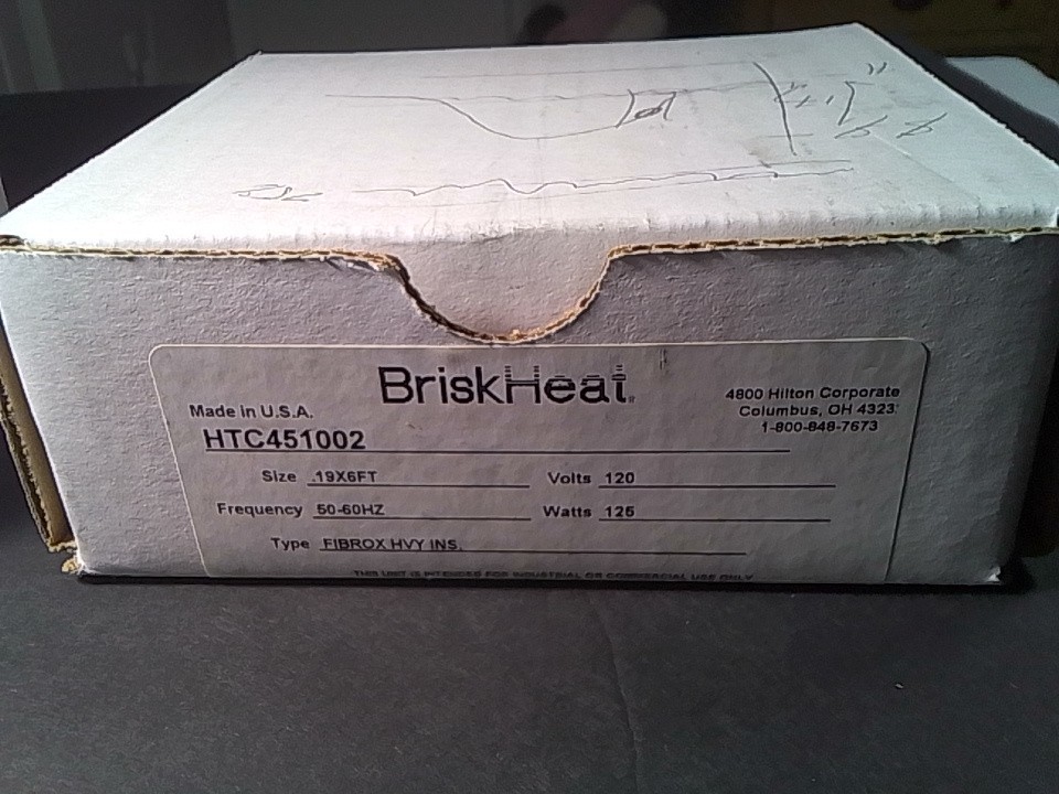 Brisk Heat HTC451002, FIBROX HVY INS.