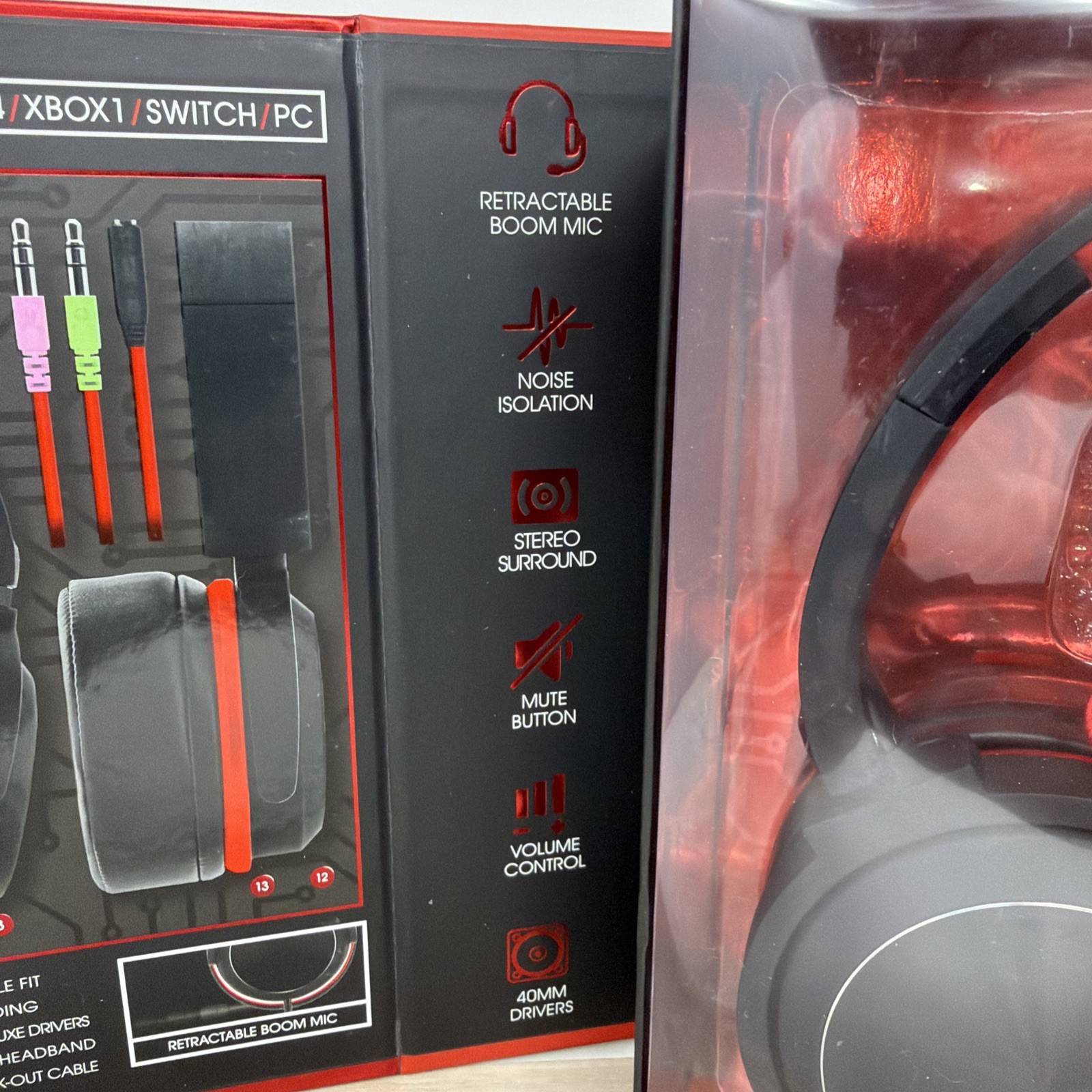 Sentry GX200 Red Gaming Headset PS4/XBOX One/Switch/PC
