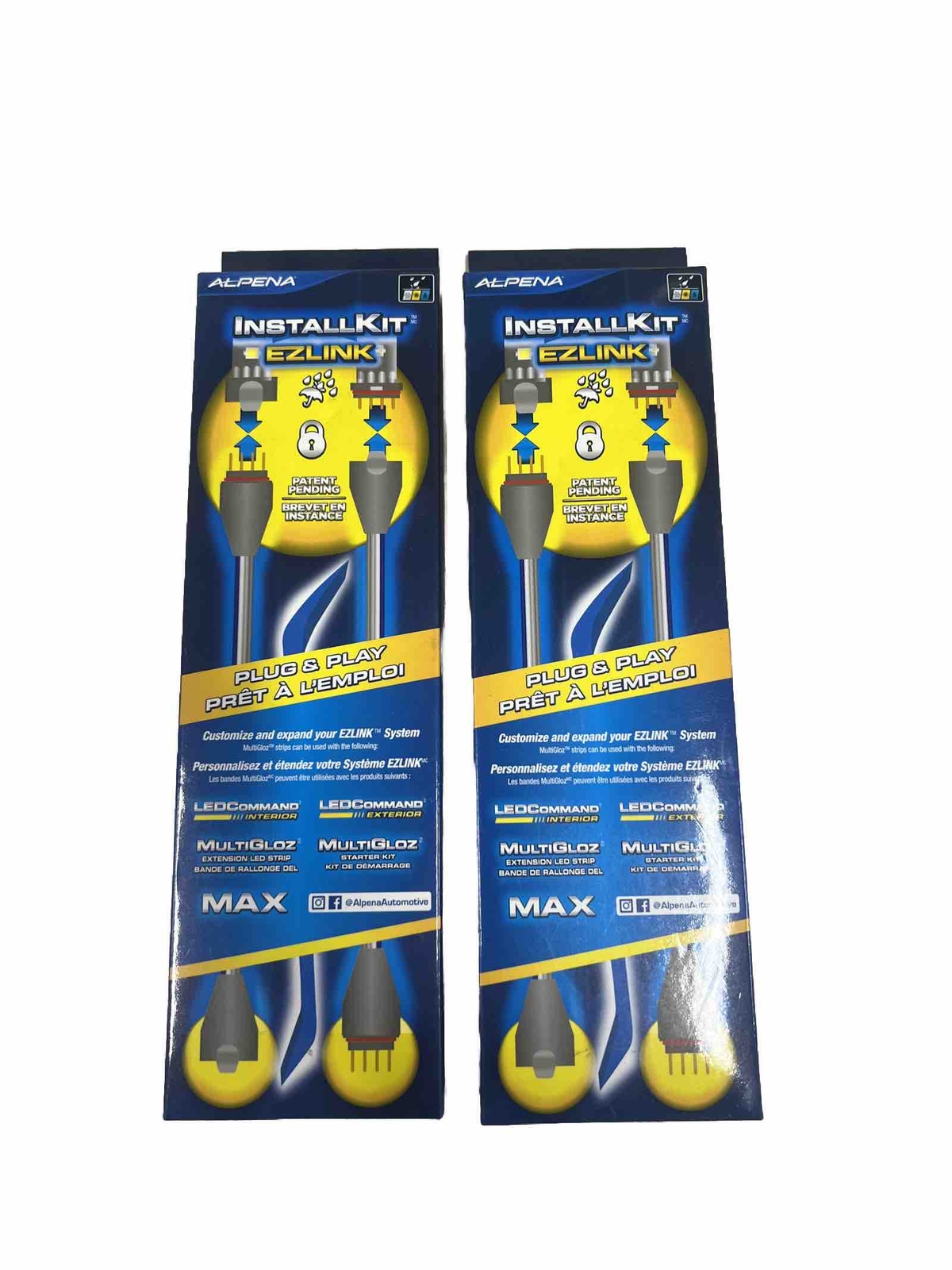 Alpena Link Extension Cables 12” EZLINK Install Kit 2 PACK OF 2