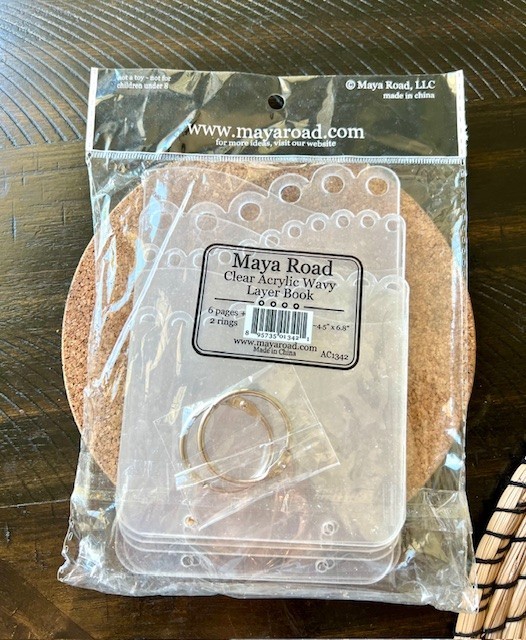 Maya Road clear acrylic wavy layer book (Rare)