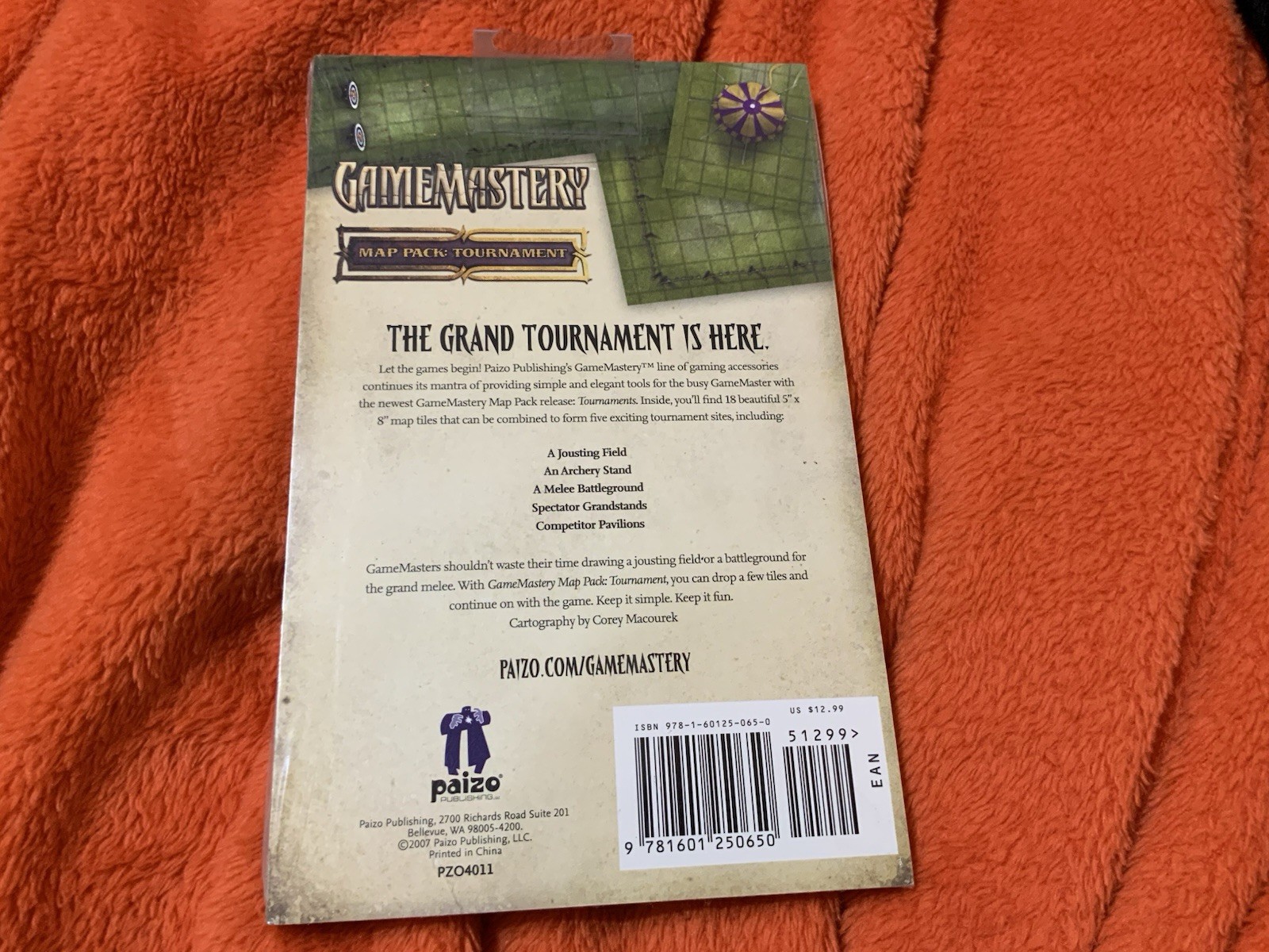 Tournament Map Pack GameMastery Paizo New Sealed