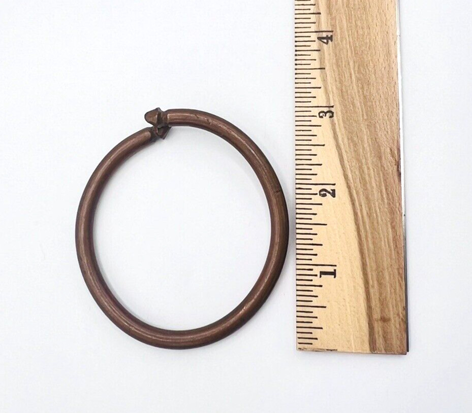 Handcrafted Brutalist Shabby Chic Copper Bangle Bracelet
