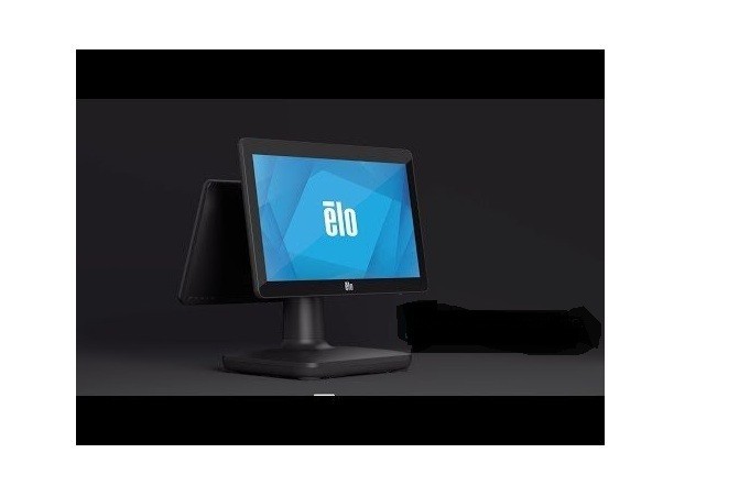 ELO E536624 15" POS Terminal with Stand, 15" Customer Display on Backside Win 10