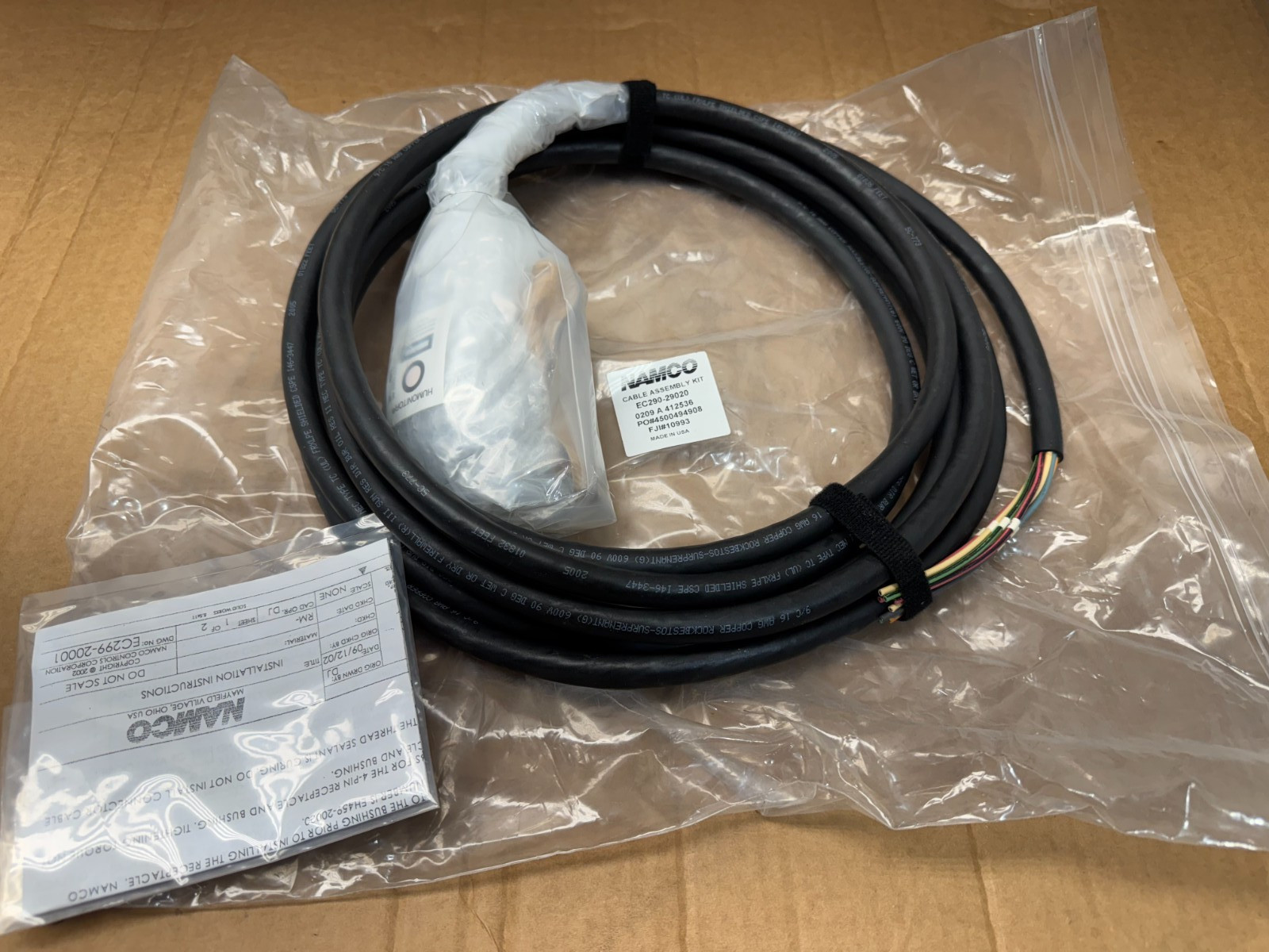 NEW NAMCO CABLE ASSEMBLY KIT EC290-29020