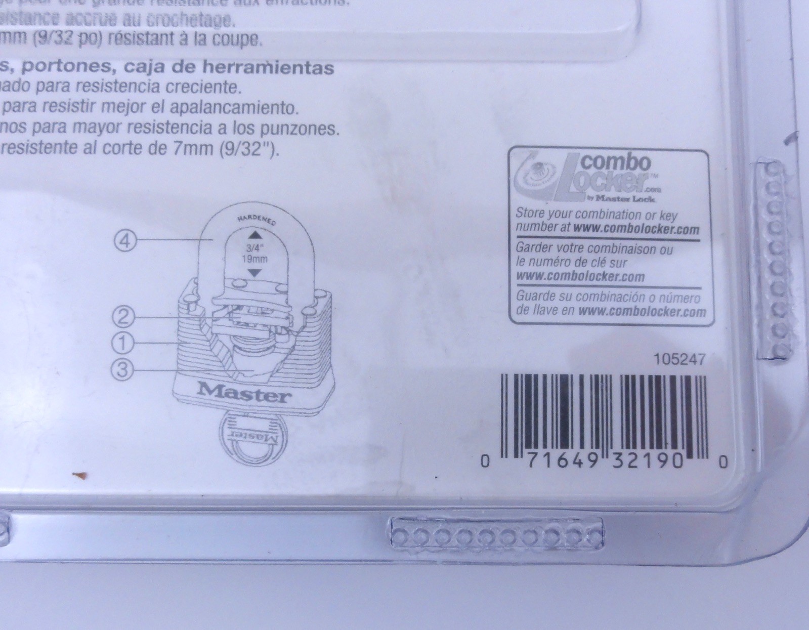 Master Lock Two Pack Padlock & Key Brand New Sealed Set 105247